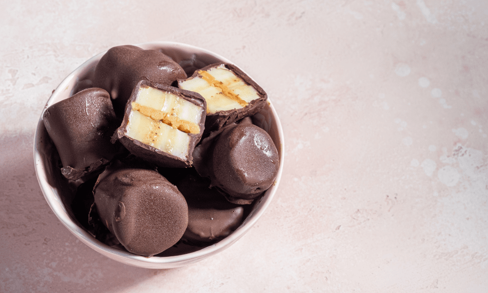 Chocolate Covered Banana Peanut Butter Bites with Collagen - Renewed Health Co.