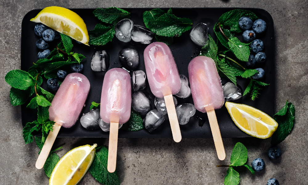 Lavender Lemonade Collagen Popsicles