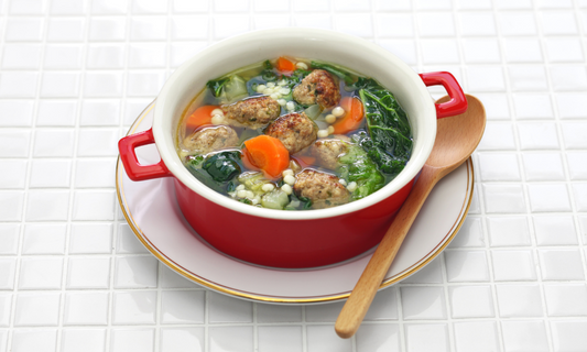 Italian Sausage Vegetable Soup with Collagen Peptides (Gluten and Dairy Free)