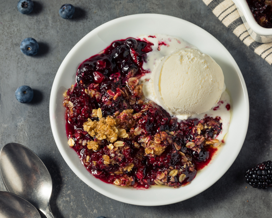 Mixed Berry Collagen Crumble (Gluten and Dairy Free)
